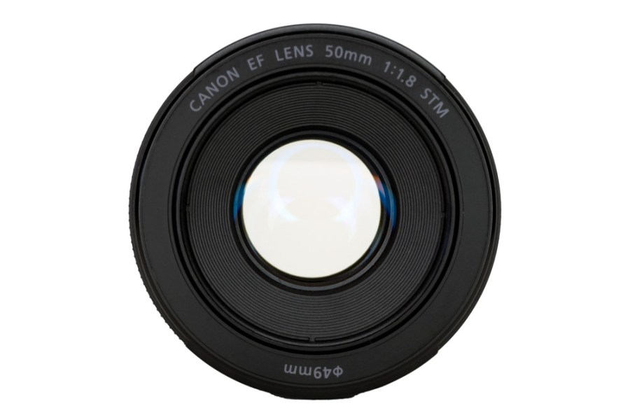 Canon EF 50mm STM lens open aperture