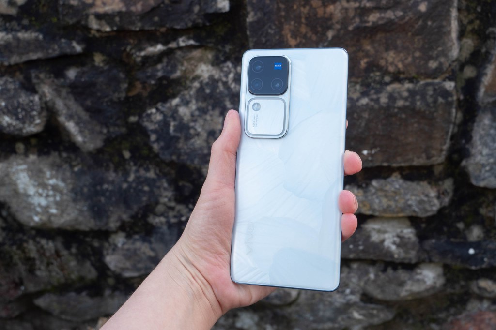 Vivo V30 Pro camera phone in hand rear